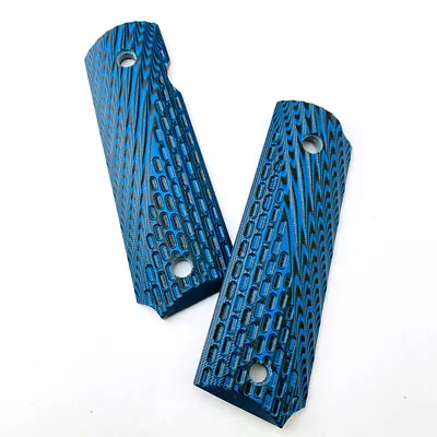 2pcs G10 Knife Handles Patch Textured Material DIY Scales Blanks For 1911 Grips • $13.99