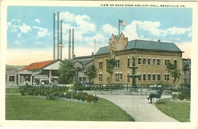 Meadville PA Mead Park And City Hall • $11.88