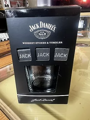 Jack Daniels Whisky Stones And Rocks Whisky Tumbler Collectors Box Never Opened. • £10