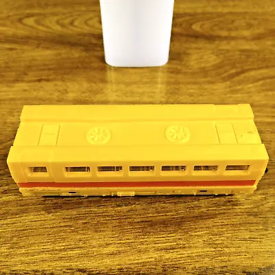 Mattel Vintage Hot Line Train Folks Wagon Passenger Car Gold USA 1971 Sizzler • $34.97