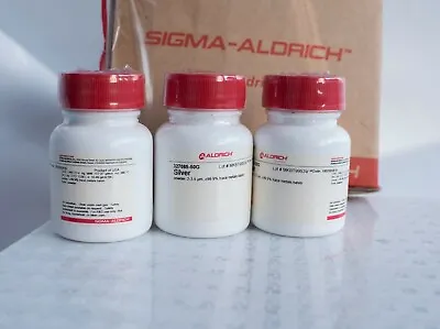  Sigma-Aldrich Pure Silver Powder 50gr 2-3.5 μm ≥99.9% Trace Metals Basis 32708 • £130