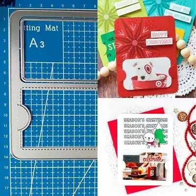 Gift Card Frame Metal Cutting Dies Scrapbooking Embossing Paper Card Stencil DIE • $7.06