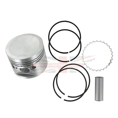 New Set Of 4 Pistons Pins Rings For MGB 1972-1980 8.8-1 Comp Ratio Standard Bore • $229.95