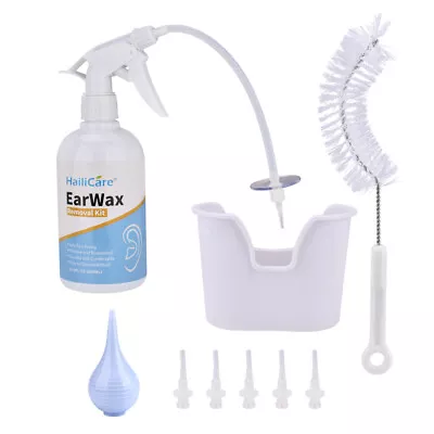 500ml Ear Wax Removal Kit Tool Water Washing Syringe Squeeze Bulb Ear Cleaner UK • £12.95