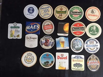 21 Different EUROPEAN Breweries Beer COASTERS H • $4