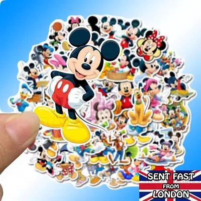 Mickey Mouse Minnie Stickers Disney Pvc Waterproof Sticker Laptop Bike Bedroom • £3.08