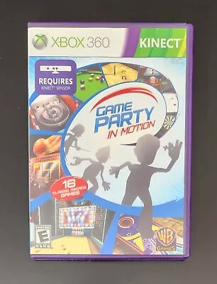 Game Party: In Motion (Microsoft Xbox 360 2010) Kinect Game CIB Complete Tested • $3.97