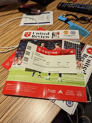 £12 • Buy Match Day Ticket And Program Manchester United V Chelsea 25 May 2023