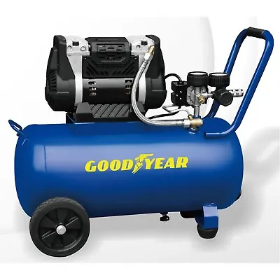 Goodyear 8 Gallon Quiet Oil-Free Air Portable Compressor  W/ Handle & Wheels LN™ • $179.95