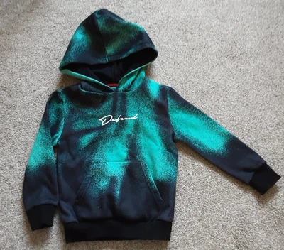 £3.50 • Buy Age 5-6 Years Boys Black & Green Hoodie Top - DFND London 