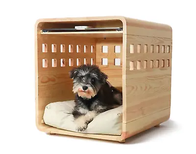 Modern Dog Crate With A FREE Pad Real Wood Acrylic Small Medium Large • $299.99