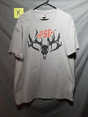 PSE Archery Logo Men's Gray T-Shirt Size XL.              Box D • $10