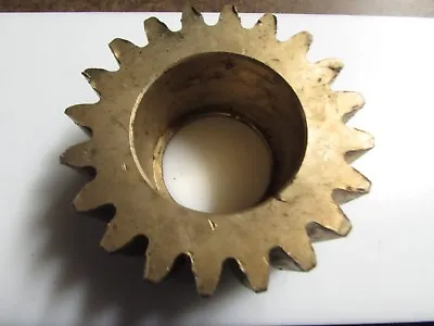 Vintage Industrial Machine Age Brass Cog/ Gear Lamp Piece Steampunk Art  • $23