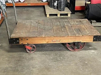 Hamilton Wood Cart Factory Antique Vintage Industrial • $750