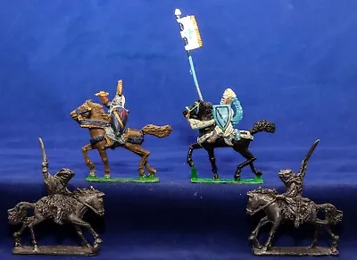 4 Metal Miniatures Custom Cast Nazguls Vs Knights TSR D&D LOTR W/ Paint 1976 • $53
