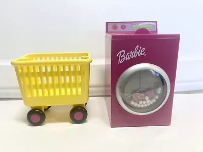 Vintage Working Barbie Washing Machine And Laundry Cart • $5.99