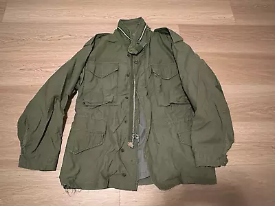 VINTAGE M-65 Field Jacket Vietnam US Army Military OG-107 1968 Small Short • $399