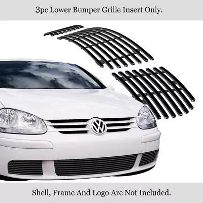 For 07-09 VW Volkswagen Rabbit Black Bumper Stainless Steel Billet Grille • $65.99