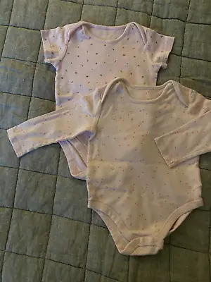 Baby Girls Mothercare Long & Short Sleeved Bodysuits Pink Size 18-24m • $3.16