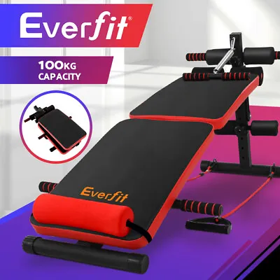 Everfit Weight Bench Sit Up Bench Incline Home Gym Equipment Fitness Bench • $79.95