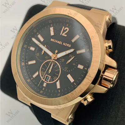 Michael Kors MK8184 Classic Chronograph Analog Quartz Black Dial Men's Watch • $108.80
