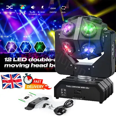 200W Moving Head 12 LED Rotating Beam DMX Stage Light RGBW DJ Disco Party Club • £99.99