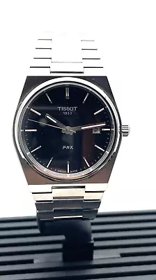 Tissot PRX Quartz Black Dial Water Resistant Men's Watch T1374101105100 • $274.99