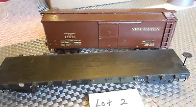 2 Vintage Wood O Scale Model Railroad Cars • $20