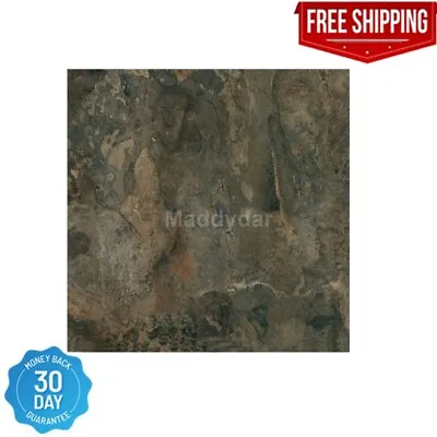 Vinyl Floor Tiles 20 Tiles 12 X 12 Dark Slate Marble Pattern Peel And Stick DIY • $15.80