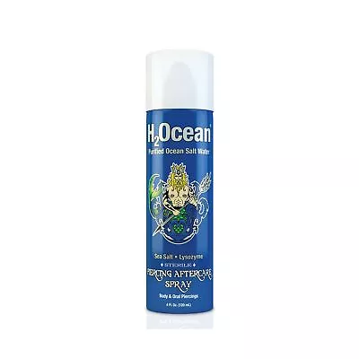 H2ocean Piercing Aftercare Spray Sea Salt Lysozyme Sterile 4fl Oz Blue Natural • $29.51