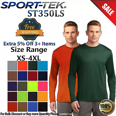 Sport-Tek ST350LS Mens Long Sleeve Dri-Fit Moisture Wicking Competitor T-Shirt • $15.80