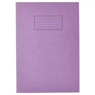 Silvine A4 Purple Exercise Book Lined With Margin (80 Pages) 75gsm Home School • £2.85