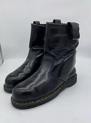 Doc Marten Industrial Steel Toe Non Slip Safety Black Boots Men’s Sz 10.0 • $79.50