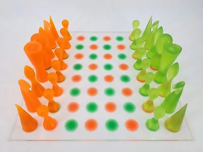 Karim Rashid 2001 Bozart Orange And Green Chess Set Complete Vintage Retro • $16.50