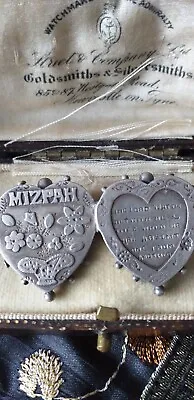 Antique Vintage 1860-s Victorian SILVER Mizpah Brooch-Full English Hallmarks! • $119
