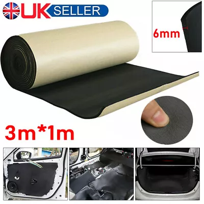 £17.90 • Buy 3M*1M Car Sound Proof Deadening Mat Heat Insulation Foam Floor Hood Thick 6mm UK