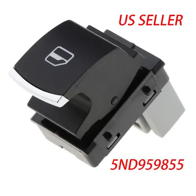 Chrome Passenger Window Switch For VW Golf Jetta MK5 MK6 Passat CC Tiguan • $8.21