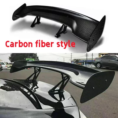 TYPE-3 Universal 57  Carbon Fiber Adjustable Rear Trunk GT-Style Spoiler Wing • $110