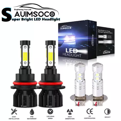 For Mitsubishi Lancer 2004-2007 LED Headlights + Fog Light Bulbs Conversion Kit • $39.99