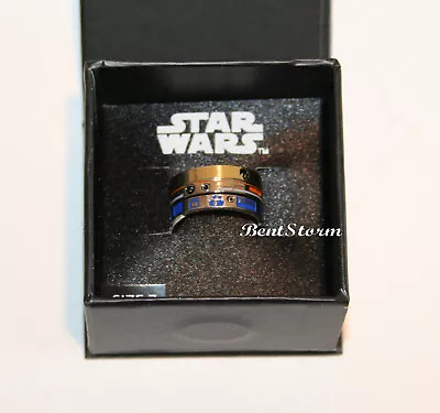 Star Wars Droids Robots Stackable Costume Ring SZ 7 BB8 R2D2 C3PO NEW Boxed • $44.95