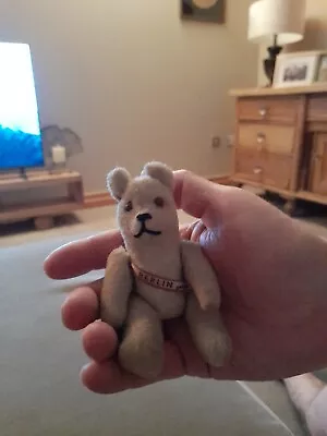 Vintage Miniature Teddy Bear 4.5 Inches Wearing A Berlin Sash • £10
