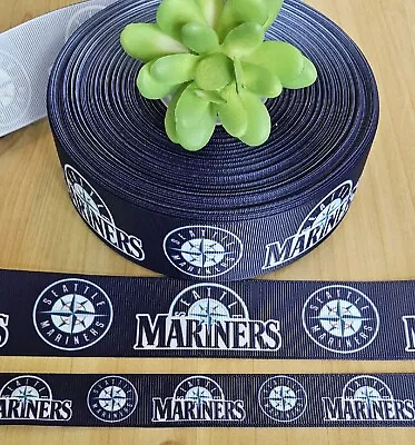 7/8  (1 YD) Seattle Mariners  Baseball Grosgrain Ribbon Sports Lanyard Cheer • $1.25