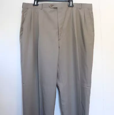 Burberry Pleated Mens Vintage Dress Pants Slack Suit Gray Pure Wool Size 48x44 • $9.89