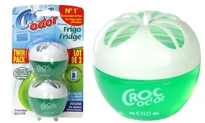 £6.56 • Buy Croc Odor Fridge Freshner Deodoriser Smell Twin Pack Food Safe Fresh Natural 