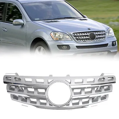 AMG Style Front Grille Grill Fit Mercedes-Benz ML-Class W164 2005-2008 Chrome U8 • $86.65