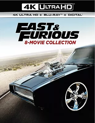 Fast & Furious 8-movie Collection 4K UHD Blu-ray Paul Walker NEW • $47.99