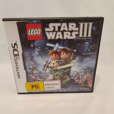 Lego Star Wars III: The Clone Wars - Nintendo DS 3DS Game - With Manual  • $14.95