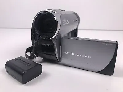 WORKING Sony Handycam DCR-DVD308 Mini DVD Disc Digital Camcorder • $42