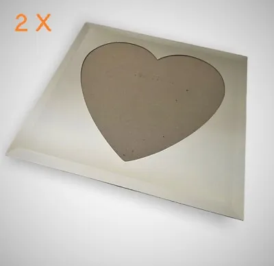 £11 • Buy 2 X Next MIRRORED MIRROR LOVE HEART SHAPED GLASS PHOTO PICTURE FRAME 6x6