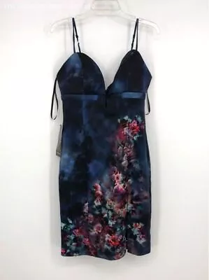 NWT WOMEN'S BEBE'AMANDA PRINT' SCUBA MIDI DRESS - Size M • $16.50